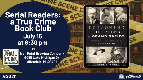 Serial Readers: a True Crime Book Club Banner