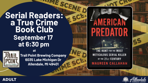 Serial Readers: a True Crime Book Club Banner