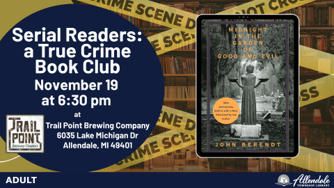 Serial Readers: a True Crime Book Club Banner
