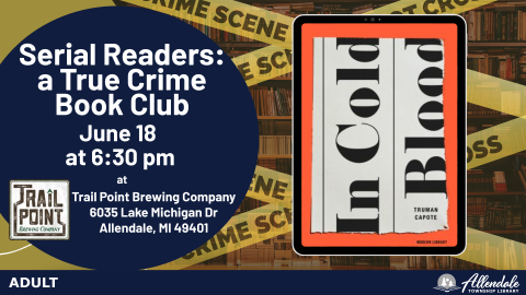 Serial Readers: a True Crime Book Club Banner