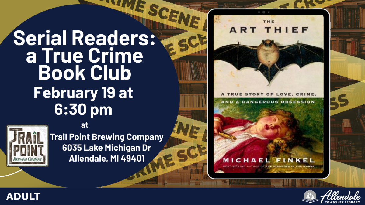Serial Readers: a True Crime Book Club Banner